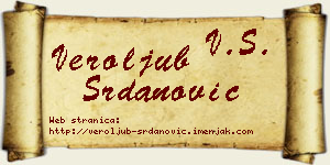 Veroljub Srdanović vizit kartica